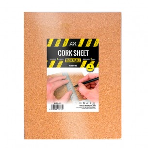 AK Diorama - Cork Sheets - Fine Grained (200 x 300 x 1mm) - AK8046