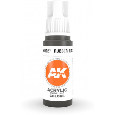 AK Acrylic - Rubber Black (17ml) - AK11027