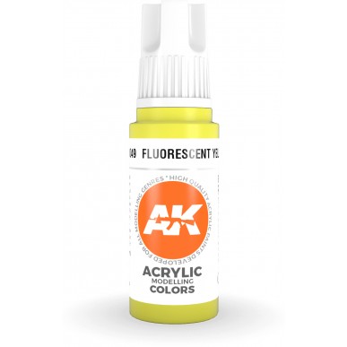 AK Acrylic - Fluorescent Yellow (17ml) - AK11049