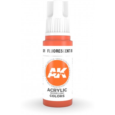 AK Acrylic - Fluorescent Orange (17ml) - AK11081