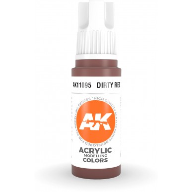AK Acrylic - Dirty Red (17ml) - AK11095