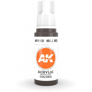 AK Acrylic - Hull Red (17ml) - AK11108