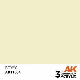 AK Acrylic - Ivory (17ml) - AK11004 2
