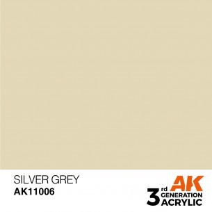 AK Acrylic - Silver Grey (17ml) - AK11006 2