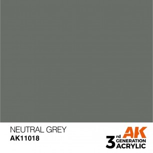 AK Acrylic - Neutral Grey (17ml) - AK11018 2