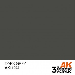 AK Acrylic - Dark Grey (17ml) - AK11022 2
