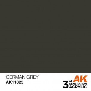 AK Acrylic - German Grey (17ml) - AK11025 2