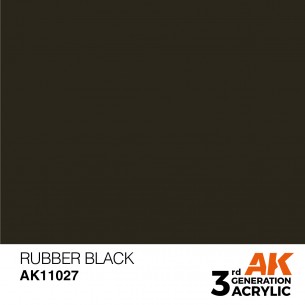 AK Acrylic - Rubber Black (17ml) - AK11027 2