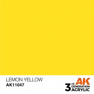 AK Acrylic - Lemon Yellow (17ml) - AK11047 2