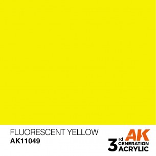 AK Acrylic - Fluorescent Yellow (17ml) - AK11049 2