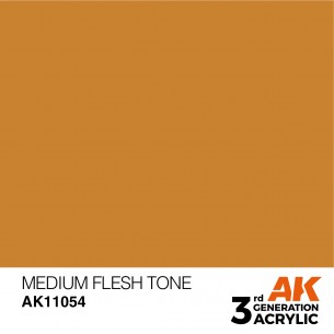 AK Acrylic - Medium Flesh Tone (17ml) - AK11054 2