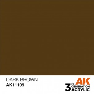 AK Acrylic - Dark Brown (17ml) - AK11109 2