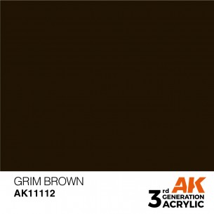 AK Acrylic - Grim Brown (17ml) - AK11112 2