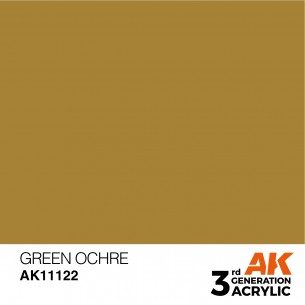 AK Acrylic - Green Ocher (17ml) - AK11122 2