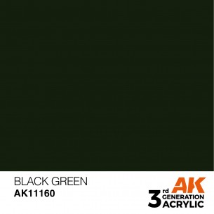 AK Acrylic - Black Green (17ml) - AK11160 2