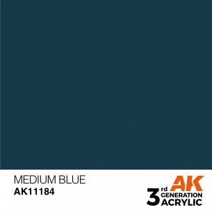 AK Acrylic - Medium Blue (17ml) - AK11184 2