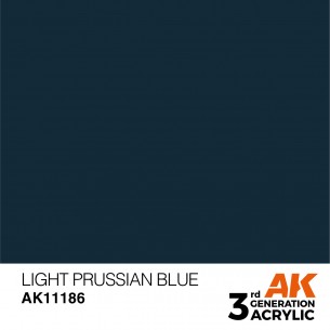 AK Acrylic - Light Prussian Blue (17ml) - AK11186 2