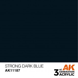 AK Acrylic - Strong Dark Blue (17ml) - AK11187 2