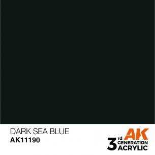 AK Acrylic - Dark Sea Blue (17ml) - AK11190 2