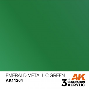 AK Metallic - Emerald Metallic Green (17ml) - AK11204 2