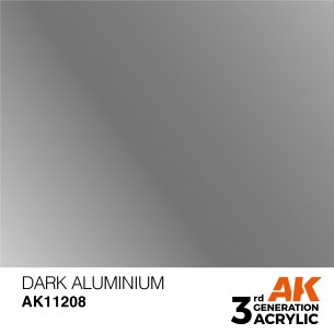 AK Metallic - Dark Aluminium (17ml) - AK11208 2