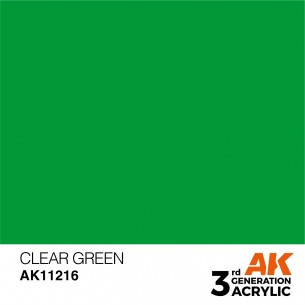 AK Acrylic - Clear Green (17ml) - AK11216 2