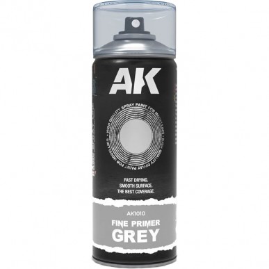AK Spray - Fine Primer Grey (400 ml) - AK1010