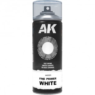 AK Spray - Fine Primer White (400 ml) - AK1011