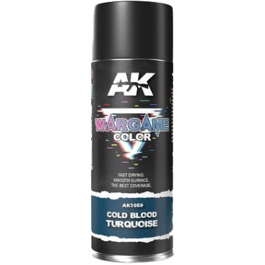 AK Spray - Cold Blood Turquoise Wargame Color (400 ml) - AK1059