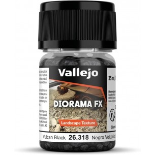 Vallejo Landscape Textures - Vulcan Black (35ml) - 26.318