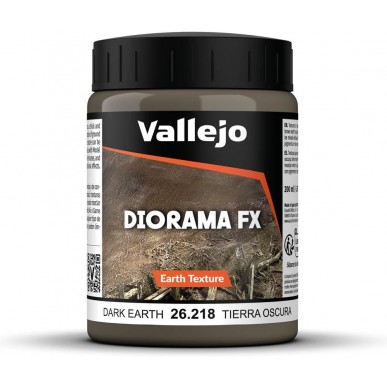Vallejo Earth Textures - Dark Earth (200ml) - 26.218