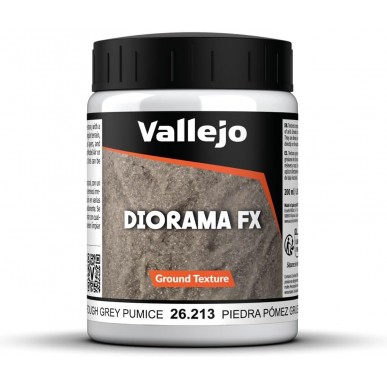 Vallejo Ground Textures - Rough Grey Pumice (200ml) - 26.213