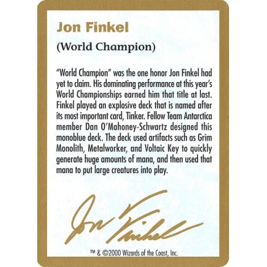 Jon Finkel Bio