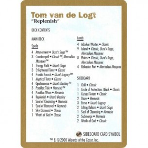 Tom van de Logt Decklist...