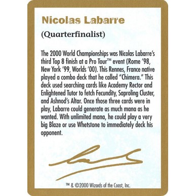Nicolas Labarre Bio