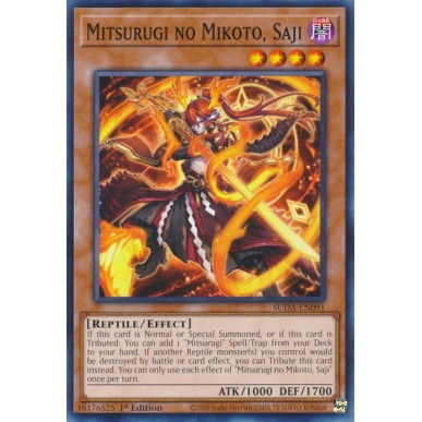 Mitsurugi no Mikoto, Saji
