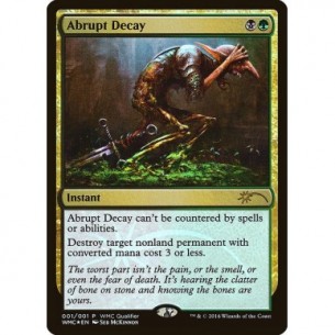 Abrupt Decay