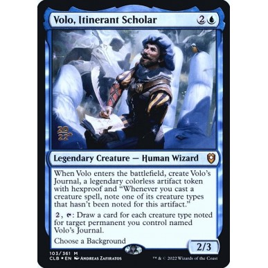 Volo, Itinerant Scholar