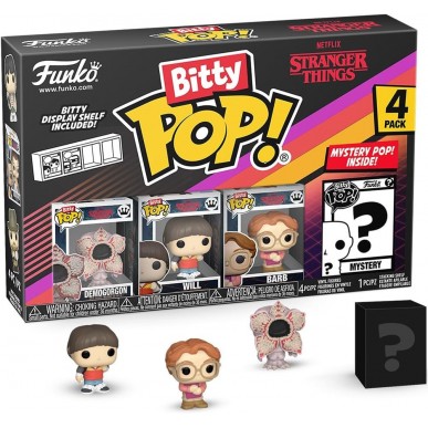 Funko Bitty Pop - Stranger Things 4 Pack - Demogorgon / Will / Barb / Mystery