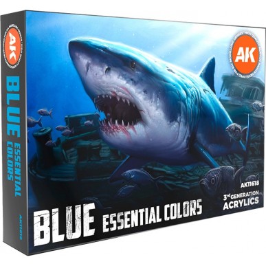 AK - Set di Pittura Blue Essential Colors - AK11618