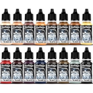 Vallejo - Set di Pittura Face & Skin Tones 2