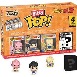 Funko Bitty Pop - Dragon Ball Z 4 Pack - Majin Buu (Pure) / Vegito / Majin Vegeta / Mystery