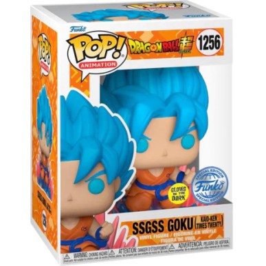 Funko Pop Animation 1256 - SSGSS Goku - Dragon Ball Z (Glows in the Dark) (Special Edition)