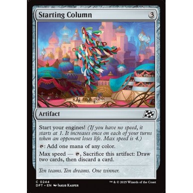 Starting Column