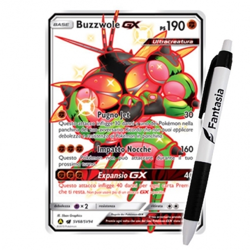 Buzzwole GX - Carta Pokemon ITA - Destino Sfuggente - SV68/SV94 + Penna Fantàsia Altri prodotti