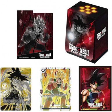 Dragon Ball Super Card Game -  Set di Accessori 01 Bardock (64 Bustine, FB03-135 e Card Case - ENG)