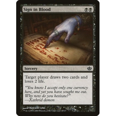 Sign in Blood