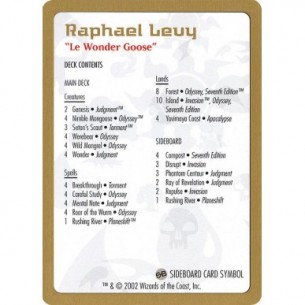 Raphael Levy Decklist
