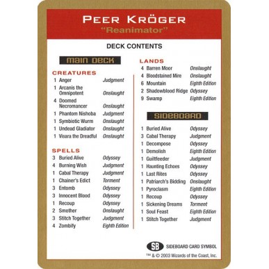 Peer Kröger Decklist