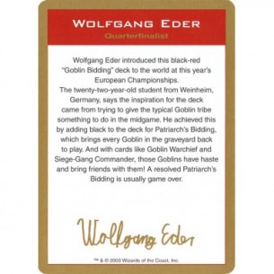 Wolfgang Eder Bio